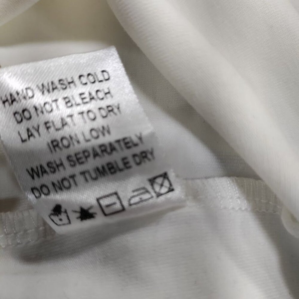 Superdown Destiny Slit Dress Short Sleeve White Twee XS Mini Dress - Picture 12 of 12